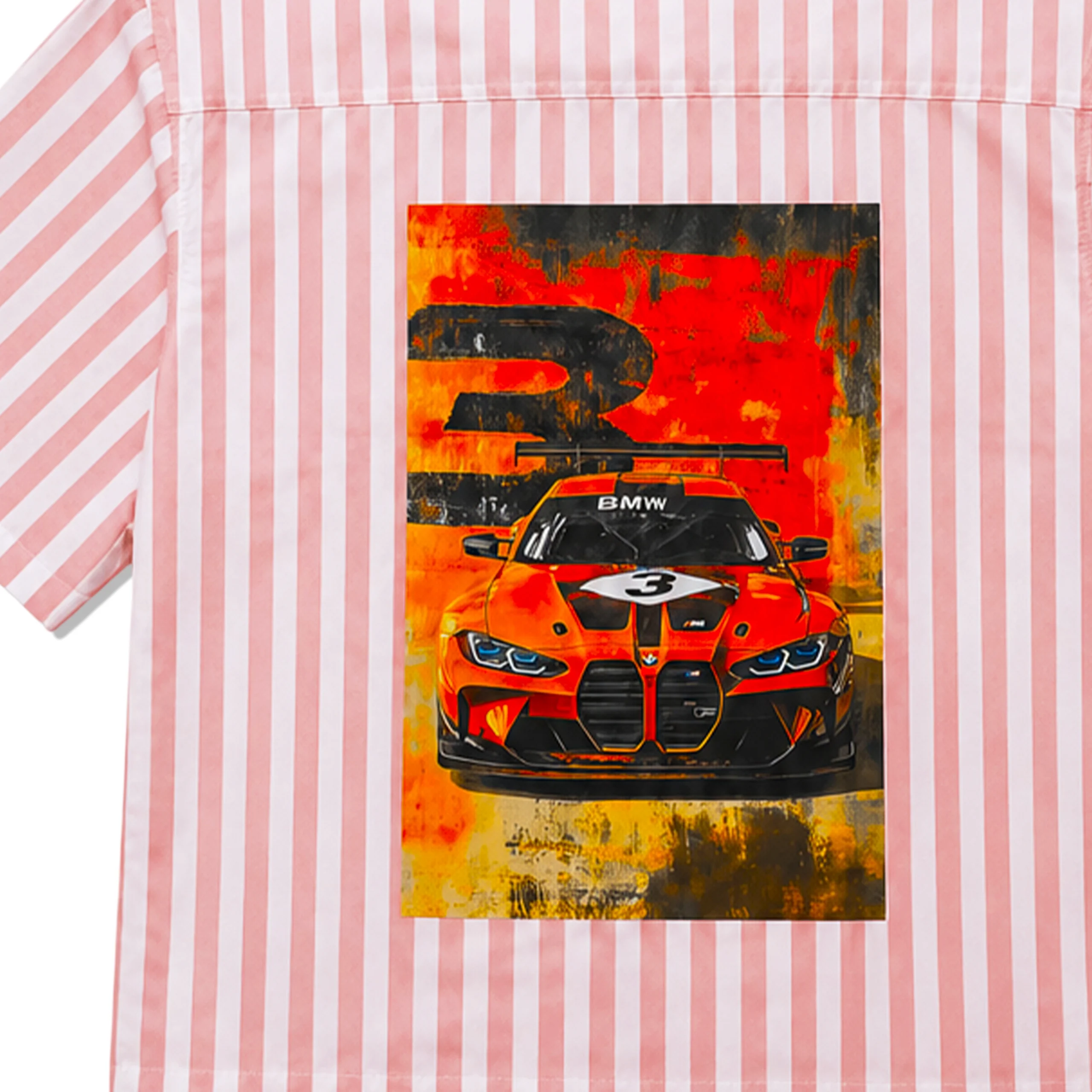 PITLANE BMW Racing Graphic Striped Boxy Shirt