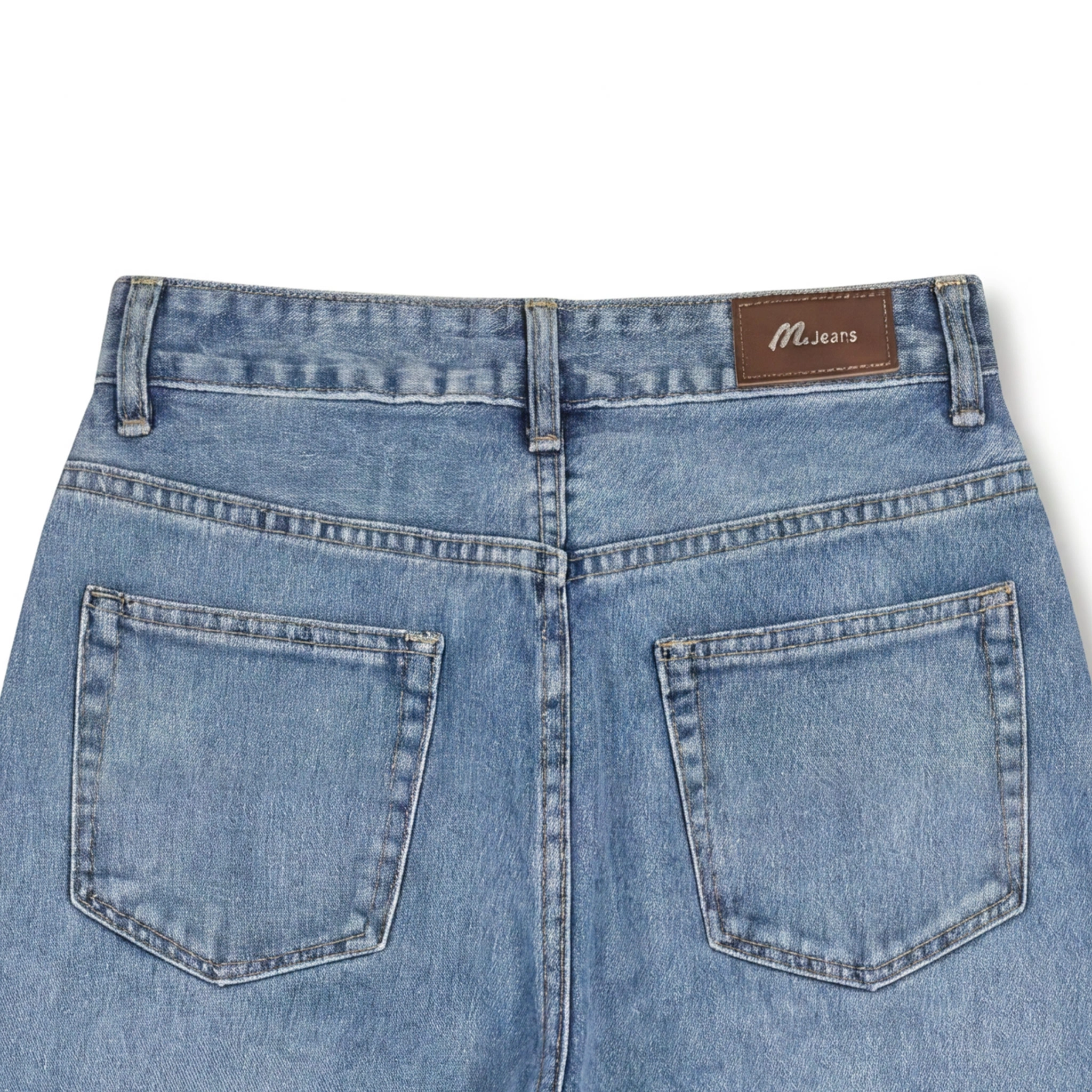 Y2k Baggy Wide-Leg Distressed Wash Denim