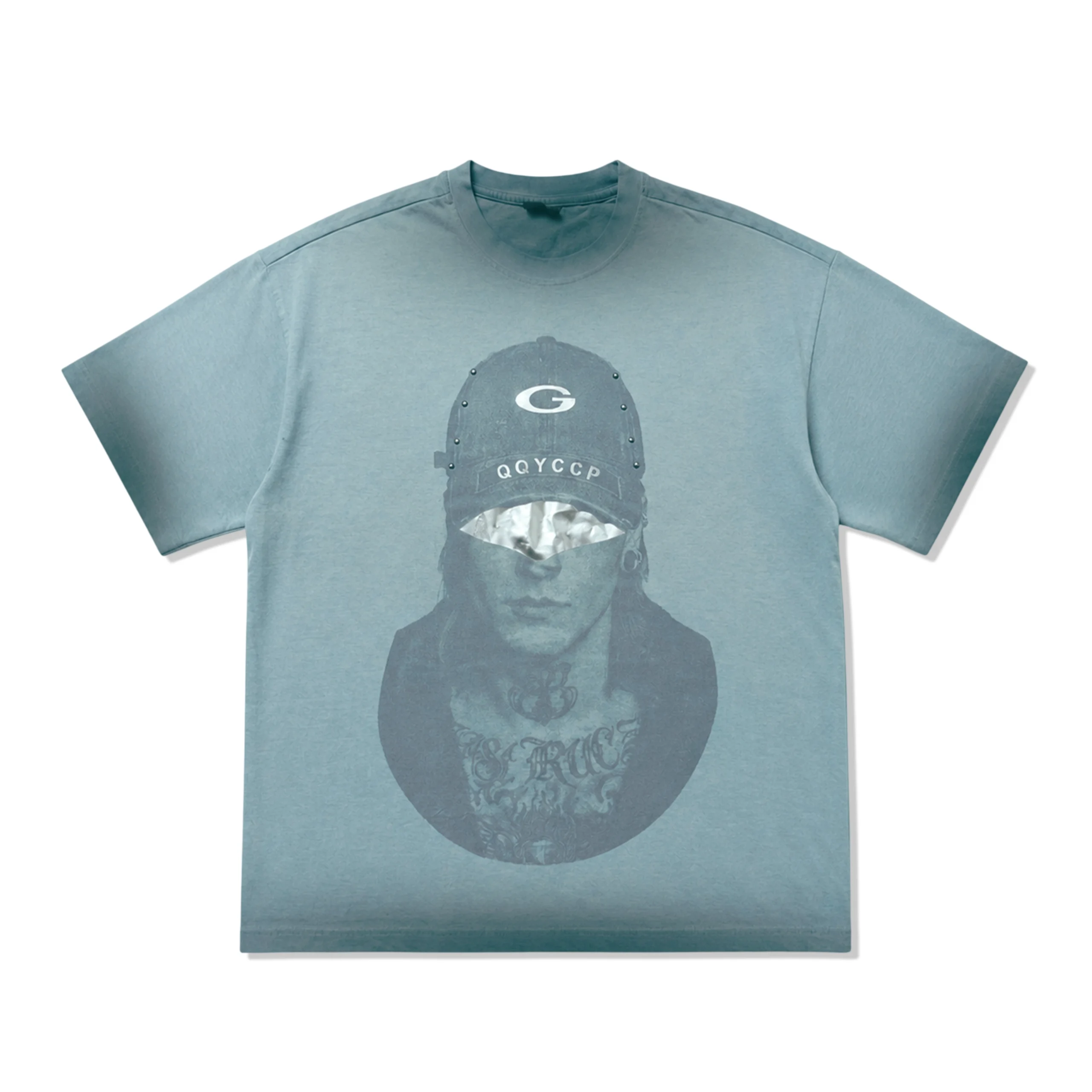 G Censored Vintage Washed Oversized Tee