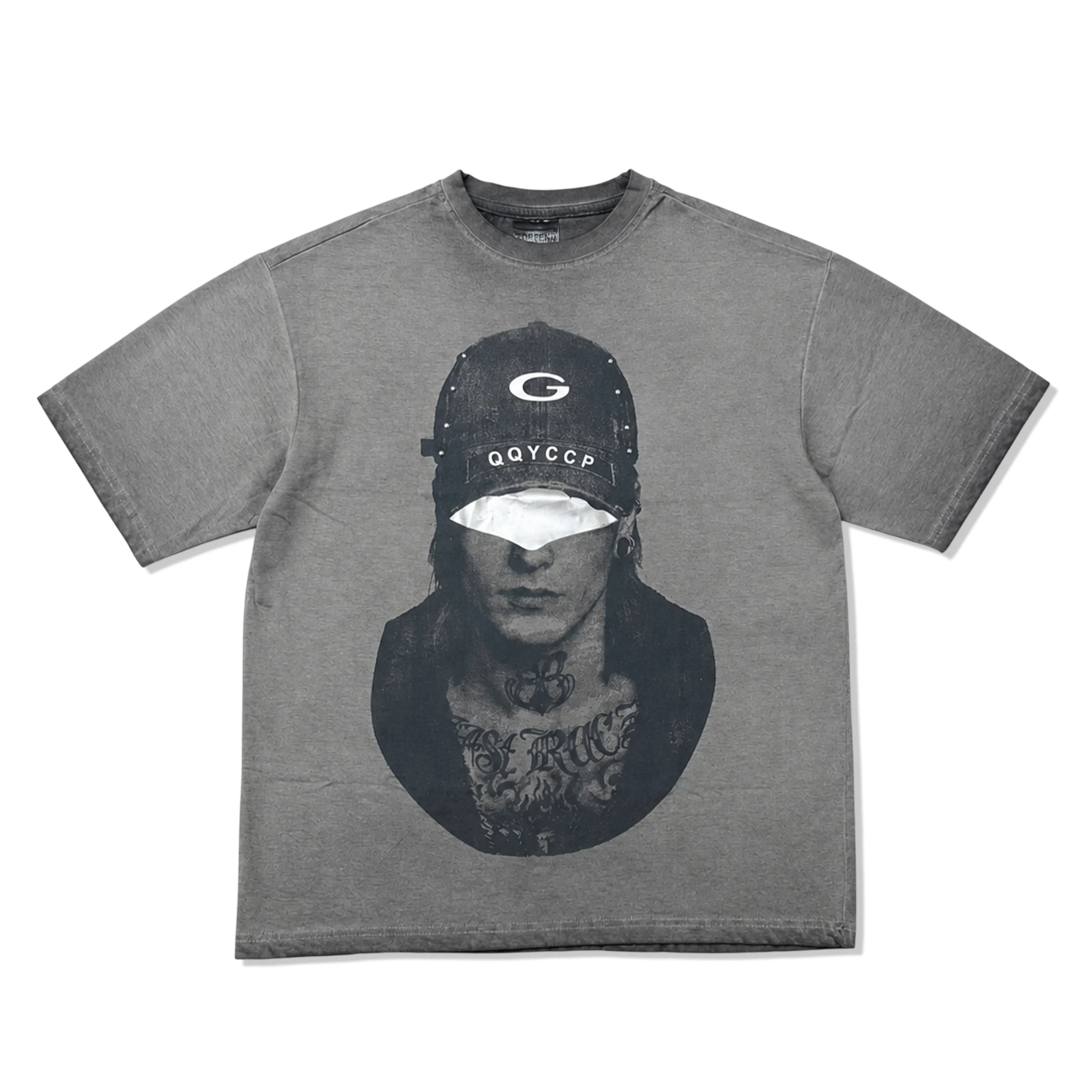 G Censored Vintage Washed Oversized Tee