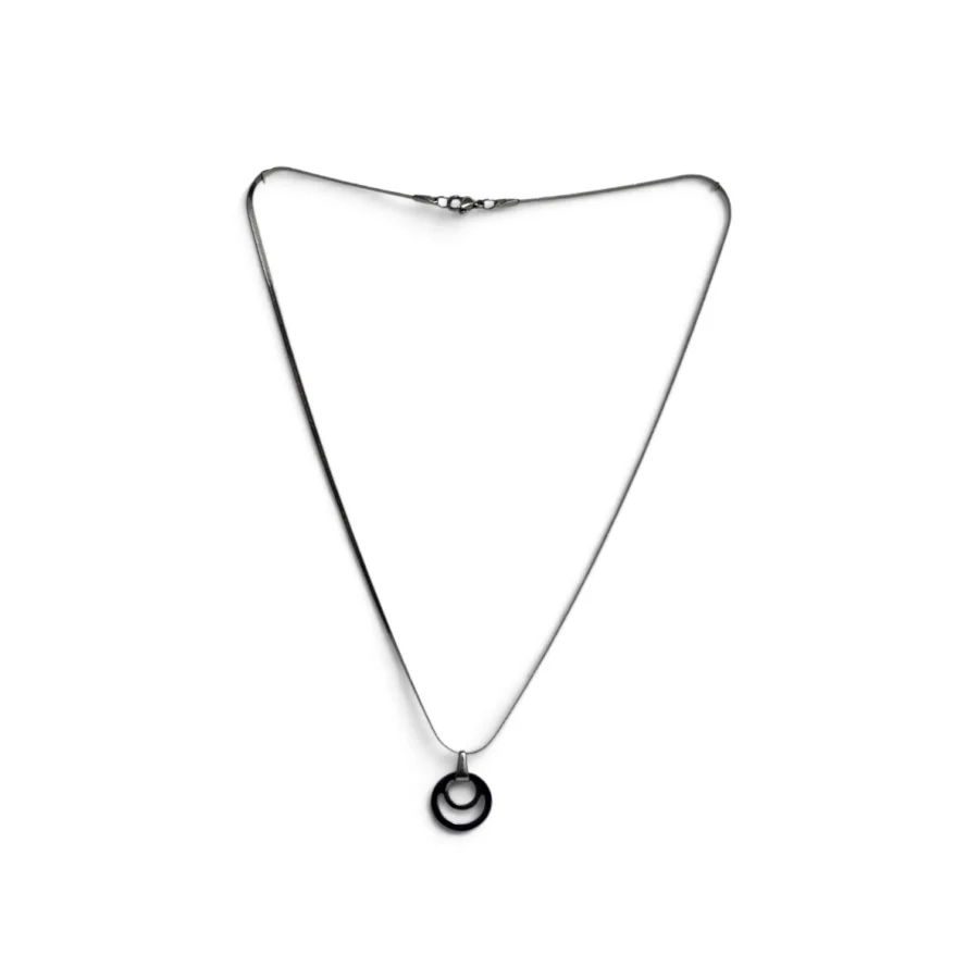 Y2K Double Loop Pendant Street Core Chain