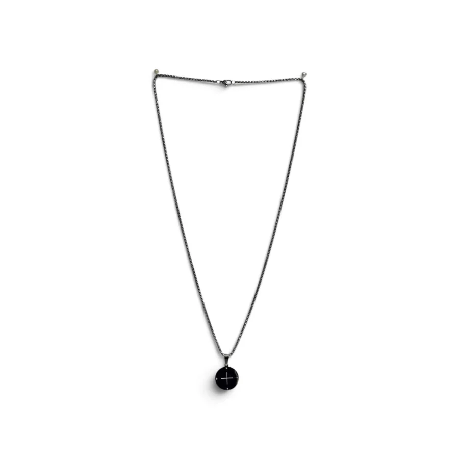 NOVA Star Compass Pendant Silver Chain