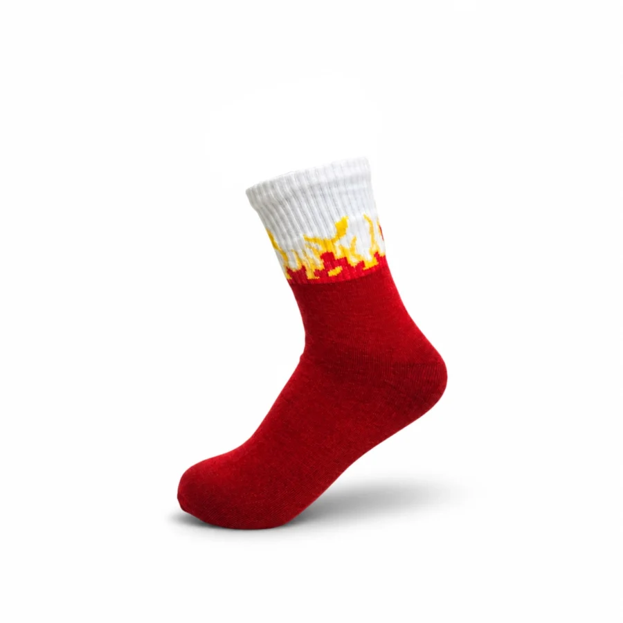 FLAMEOUT Graphic Flame Socks